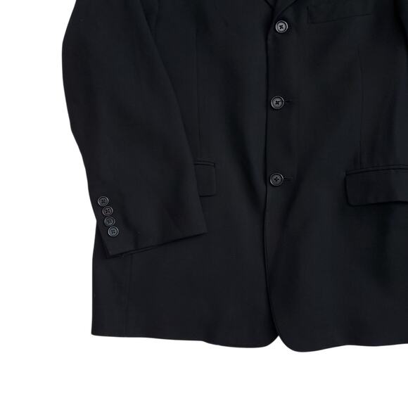 Ted Baker Endurance Blazer Jacket Black Wool Three Button Lined Men's Size 3 38R - Picture 3 of 11